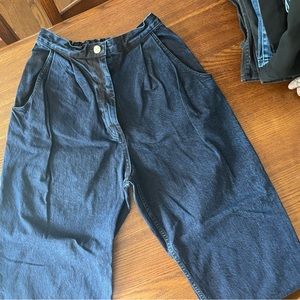 Rachel Comey blue acid wash slouchy tapered Killian Pant - 0